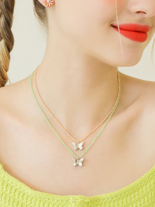 butterfly bijou necklace