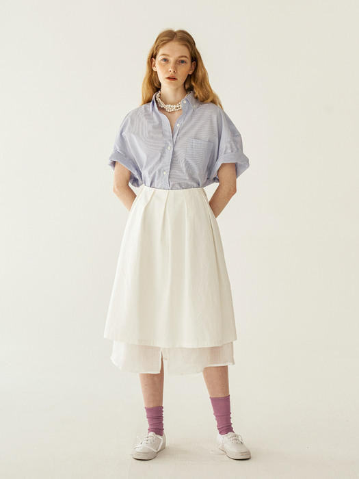 Double volume skirt (off white)