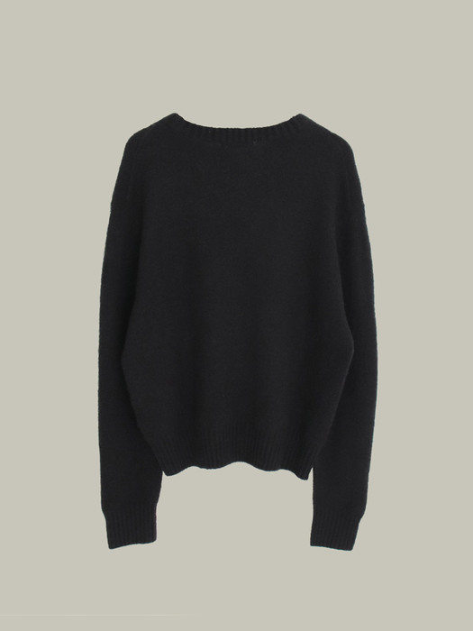 Boucle knit_Charcoal