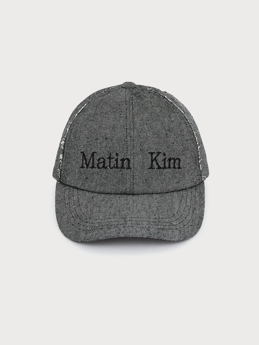 MATIN KIM LOGO BALL CAP IN BLACK