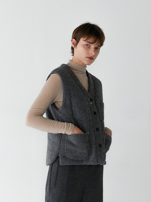 clancy wool vest