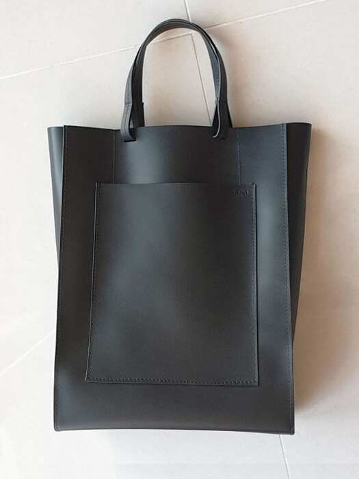 Leather Tote Bag / Black