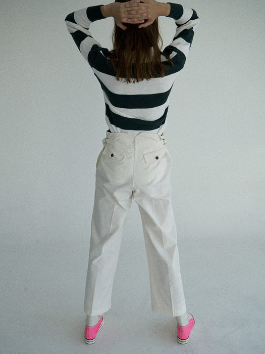  Army pants in white chino