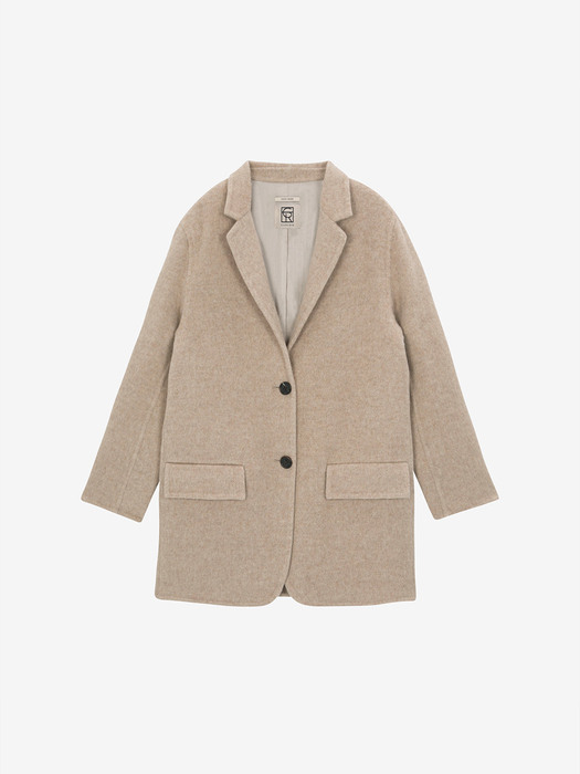 CASHMERE BLEND HANDMADE HALF COAT