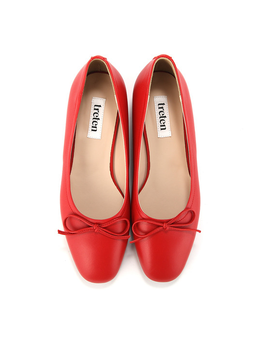 Ballerina Flat Shoes_Red