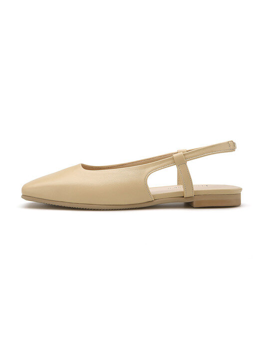 Basic square slingback LMS228