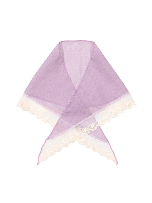 RECLOW LACE 여름 린넨스카프 PURPLE