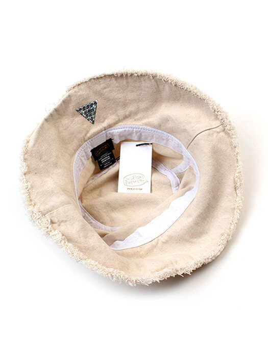 Side Thunder Ivory Vintage Over Bucket Hat 버킷햇