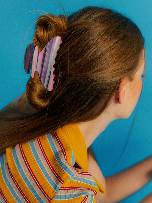 love deep hair claw clips (pink)