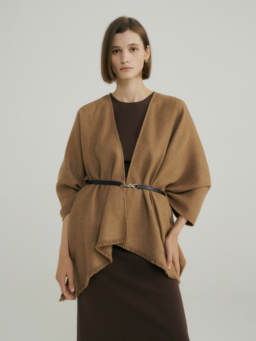 Royal Baby Alpaca Cape - Camel