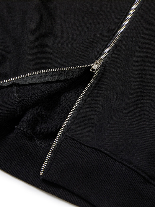 front double zipper hoodie