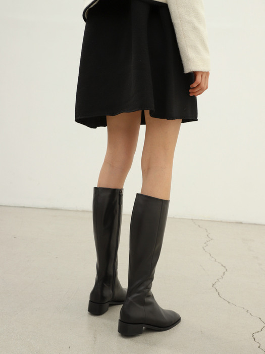 Essential long boots / black (3cm)