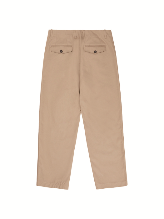 TAPERED CHINO TROUSERS_BEIGE