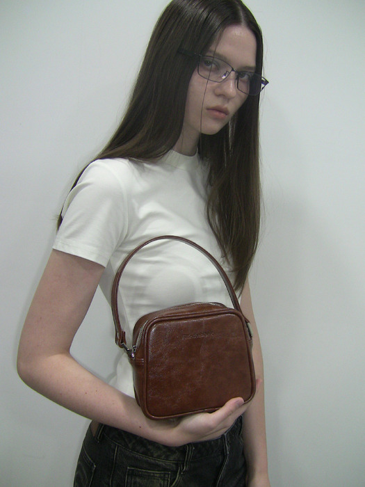 Trapezoid Mini Tote Bag (mocha)