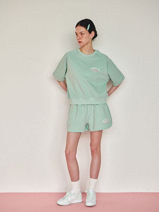 Exercise Piping Sweat Short (MINT)