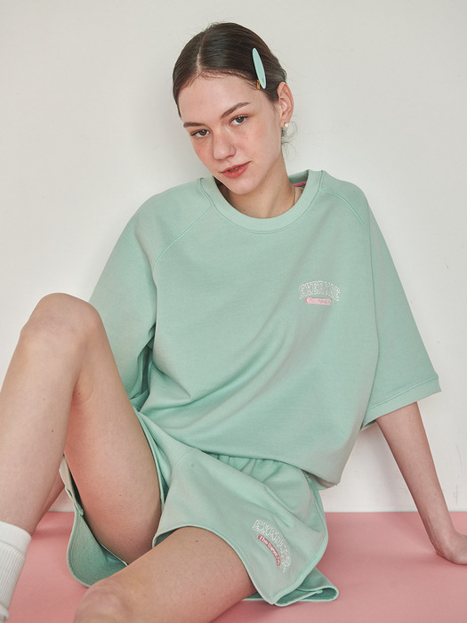 Exercise Piping Sweat Short (MINT)