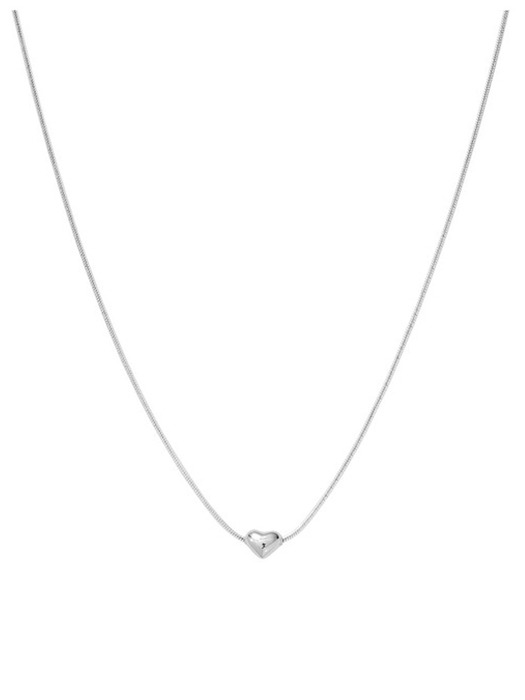 [925 silver] Un.silver.162 / bondir necklace (heart ver.)