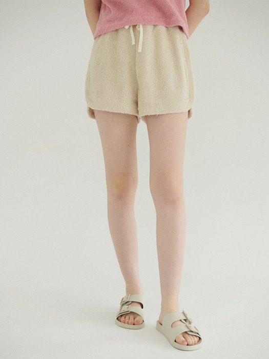 Rough Terry Shorts (Ivory)