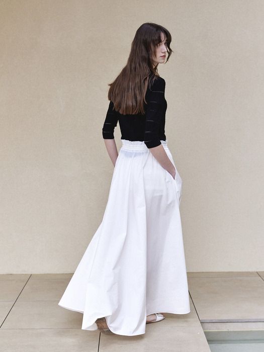 Full maxi Skirt White