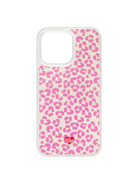 Flower iPhone Case_Hot Pink_투명 젤하드케이스