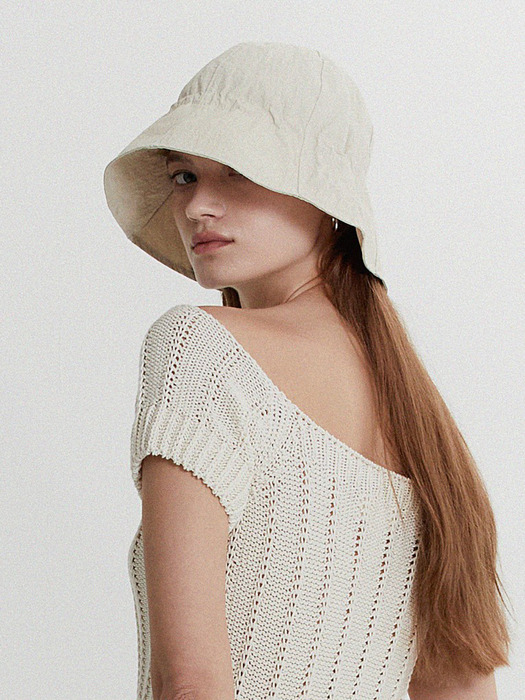 [단독]Arabica cotton string bucket hat 3colors