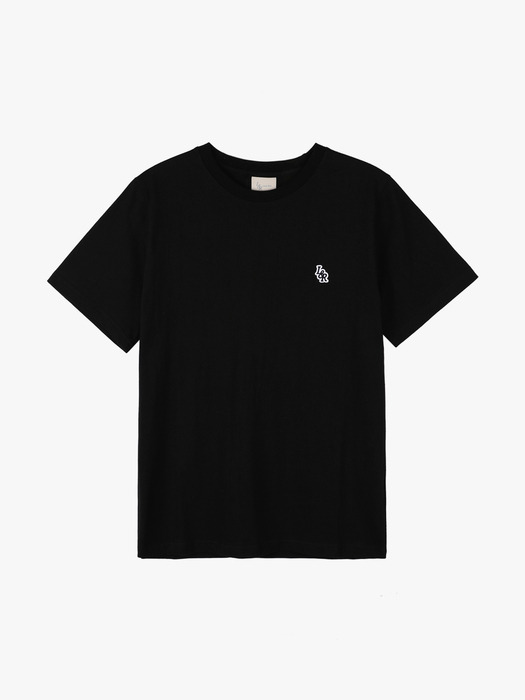 L&R Patch Point Short-Sleeved T-Shirt Black