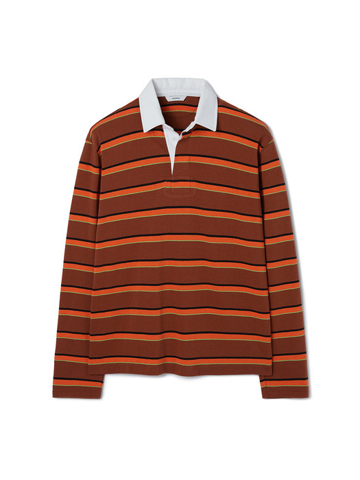Stripe Rugby Shirt / Orange Stripe