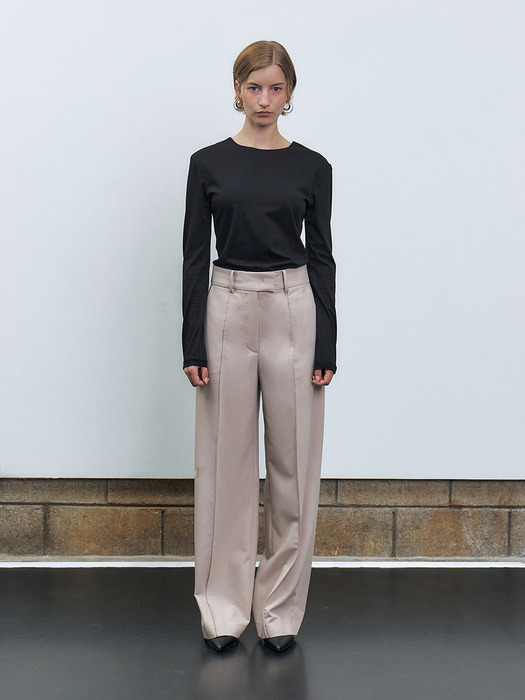 RTF PINTUCK WIDE TROUSERS_2COLORS