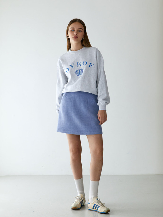 laurel logo sweatshirts_melange grey