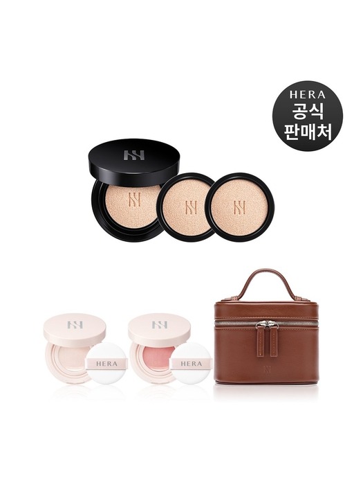 [아뷰페] 블랙 쿠션 파운데이션 디럭스 SPF34/PA++ (본품15g+리필15x2)