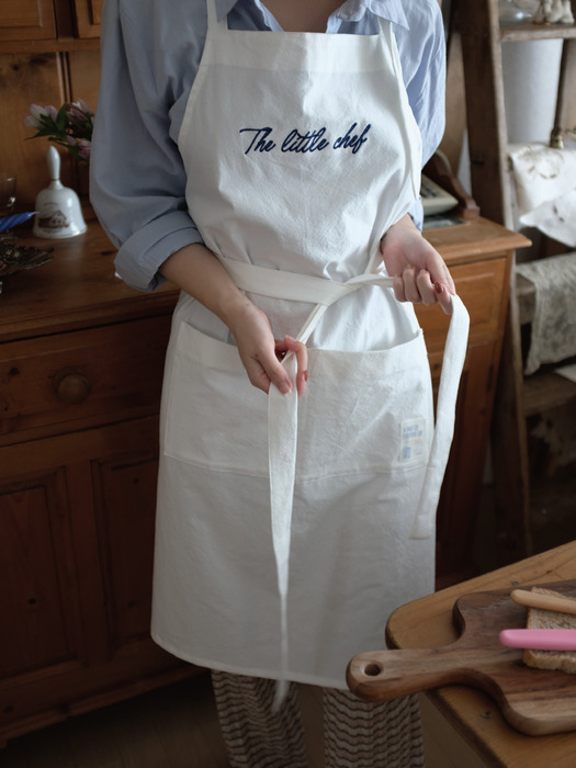 Little chef apron [white]