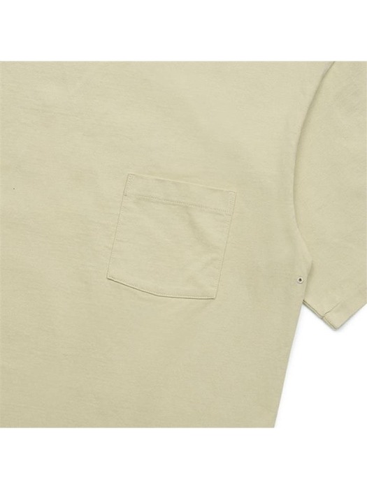 오라리 남녀공용 코튼 저지 티셔츠 라이트카키 A23ST01SU-LK