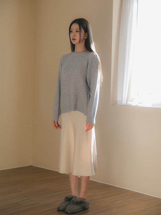 Soft Mohair Round Neck Knit
