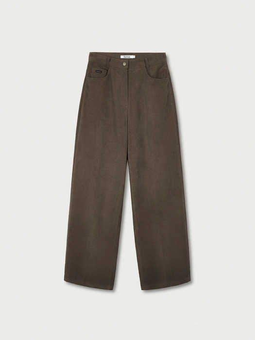 Corduroy Warm Pants Brown