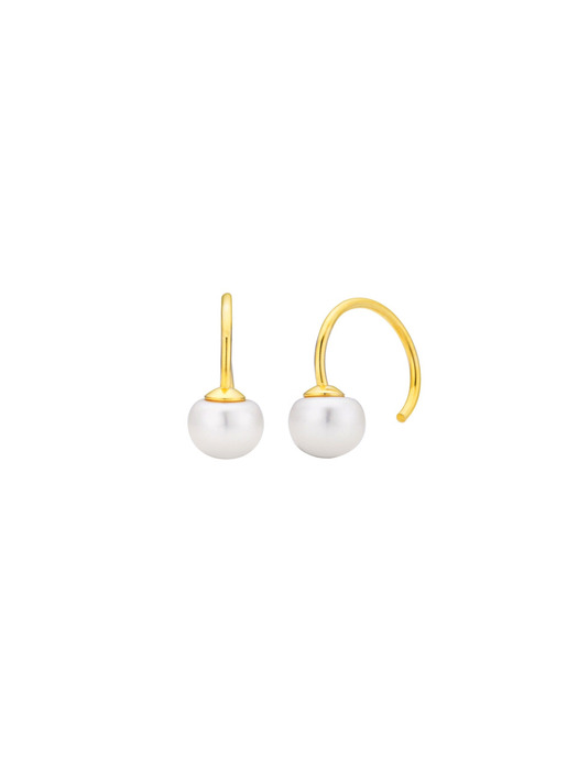 Silver Pearl Soir Earrings