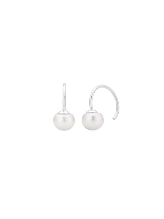 Silver Pearl Soir Earrings