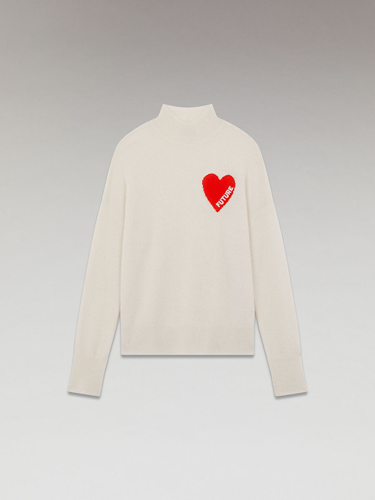 Light Heart Mock Neck Sweater Ivory