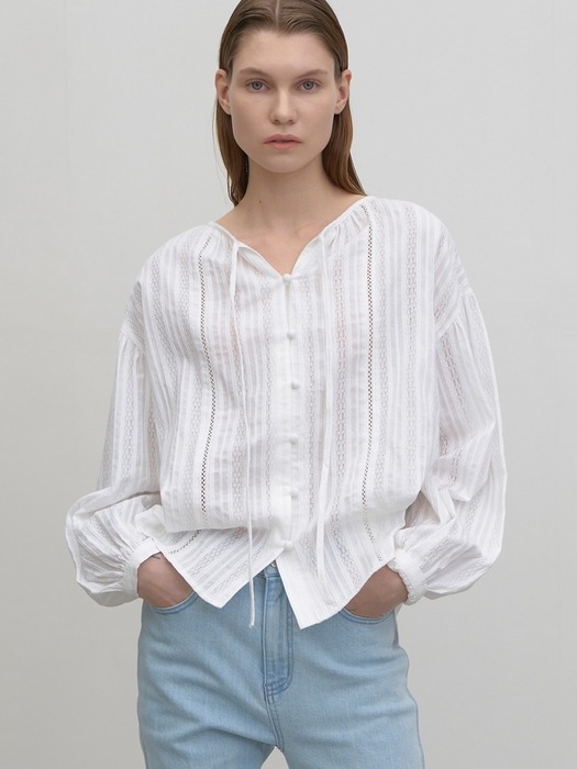 GOJET PEASANT VOLUME BLOUSE(BL-4197)