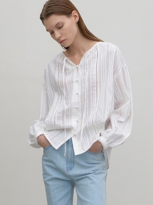 GOJET PEASANT VOLUME BLOUSE(BL-4197)