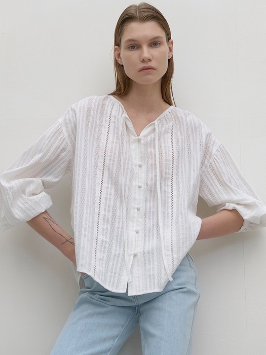 GOJET PEASANT VOLUME BLOUSE(BL-4197)