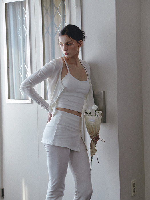 AS BASIC SLEEVELESS TOP [WHITE]