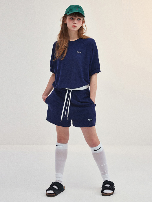 Terry Banding Shorts_NAVY