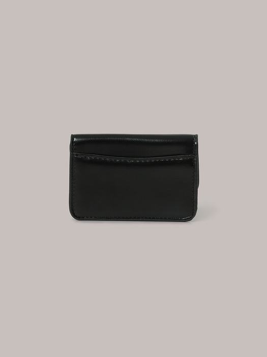 Flat Gold Wallet - Black