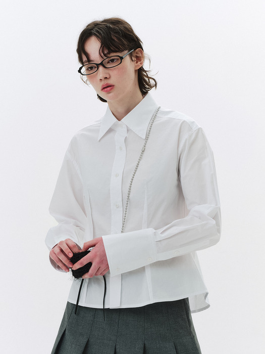 QDRY Pintuck Shirt - Dove