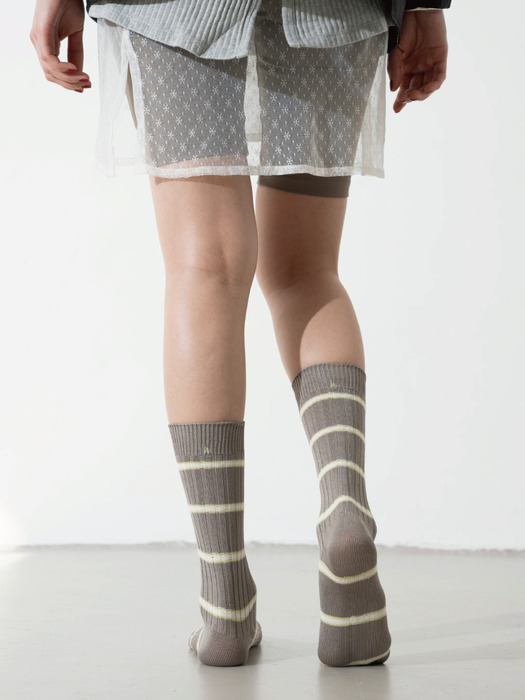 [no.278] etope stripe silket socks