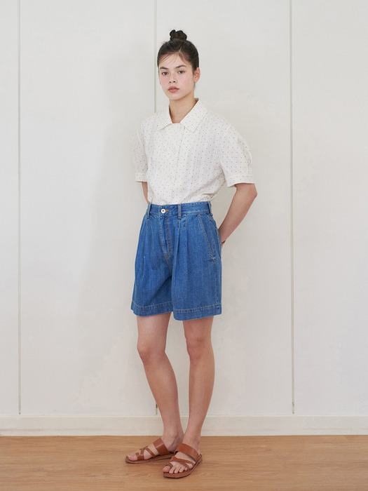 24N summer denim half pants [3colors]