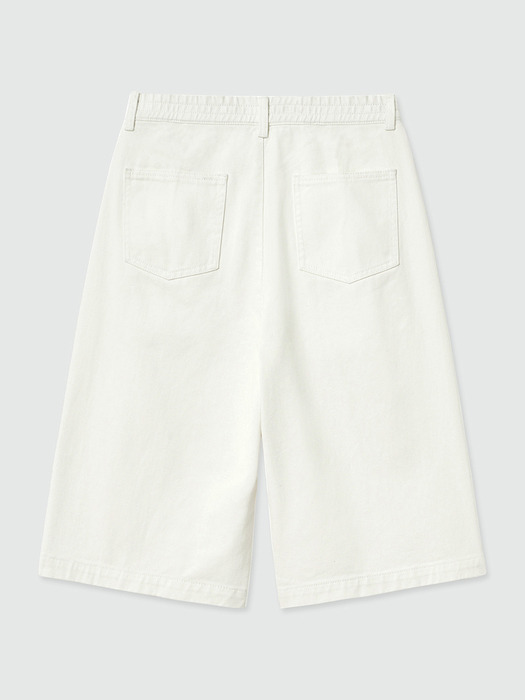 Cotton 2Pleats Shorts DCPT041Ivory