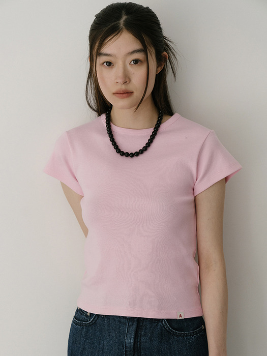 A-label short sleeved t-shirt_pink