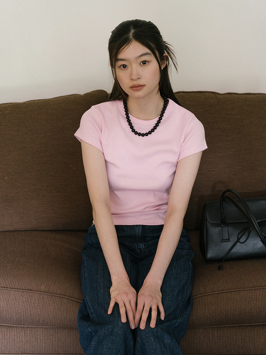 A-label short sleeved t-shirt_pink