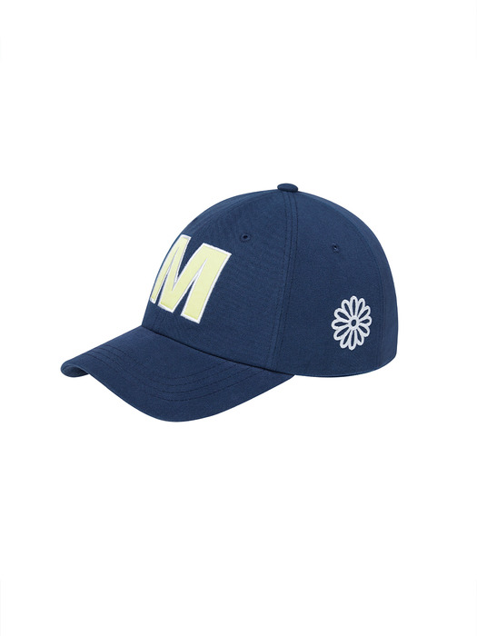 CAP M SATIN_NAVY LEMON